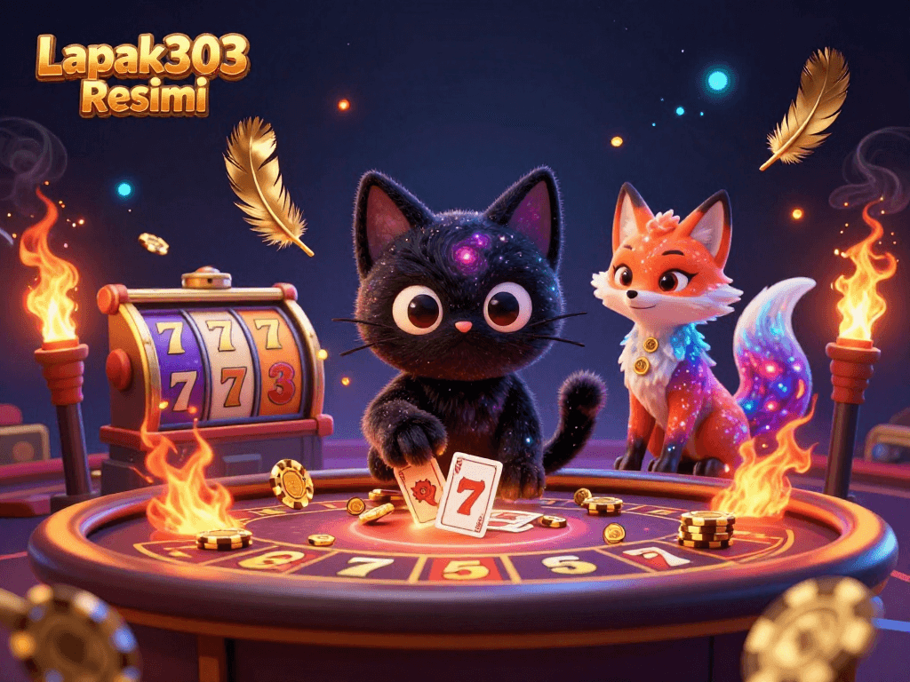 Experience thrilling moments with Lapak303 Resmi at a cosmic casino with vibrant slot games.