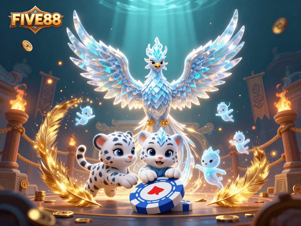Experience captivating gameplay at FIVE88 with mesmerizing characters and dynamic casino elements.