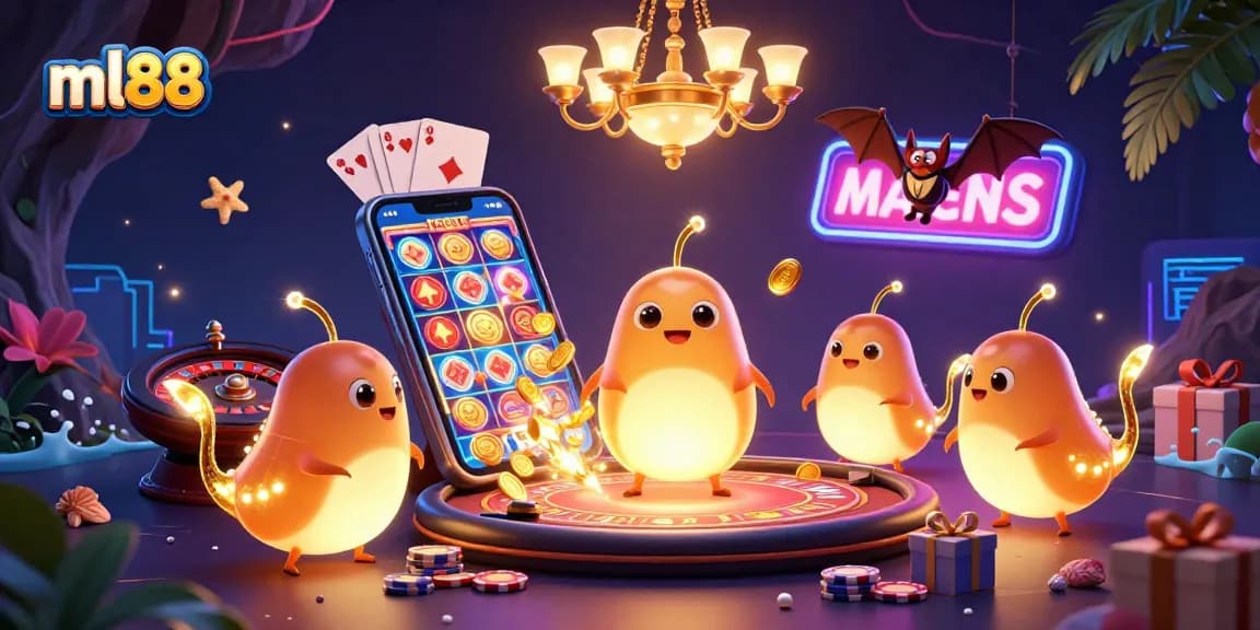 Experience thrilling games at ml88 with our dazzling cave casino illuminated by playful glowworms.