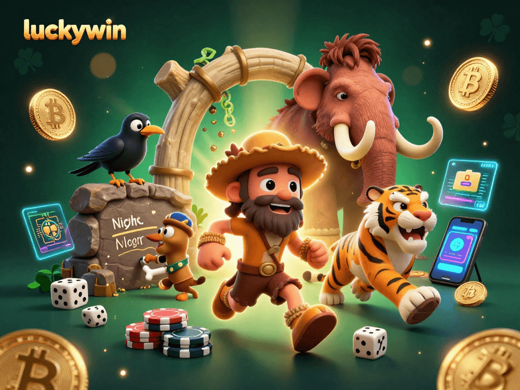 Experience luckywin's virtual thrills with engaging digital casino visuals.