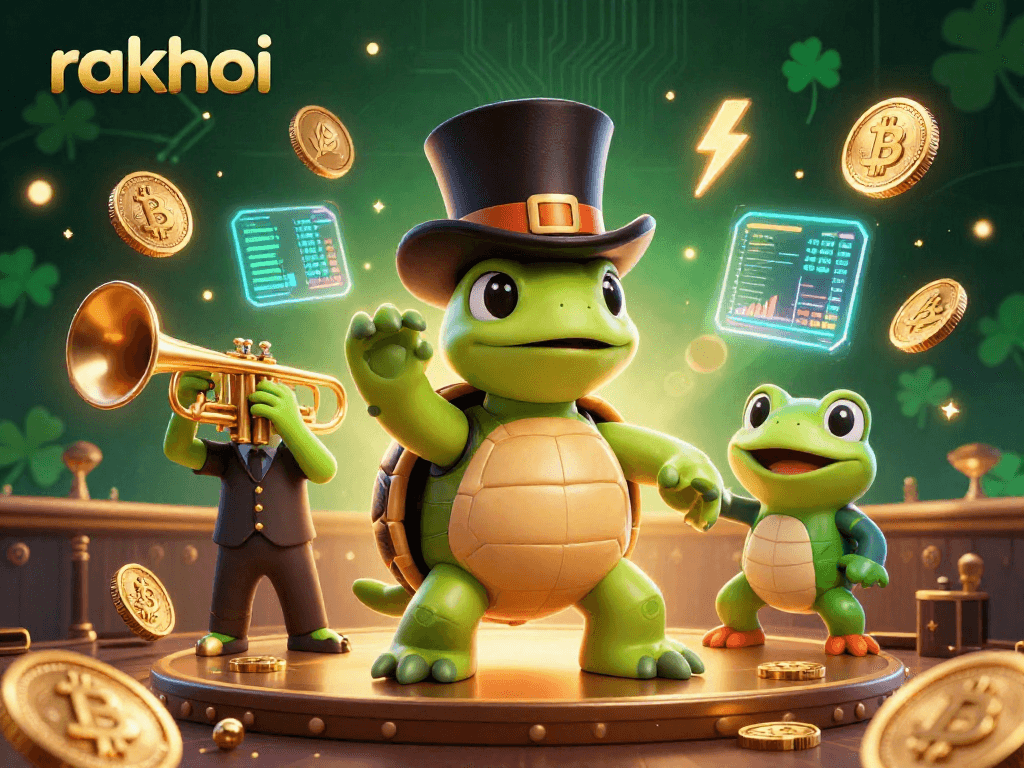 Bet big with rakhoi's thrilling casino gaming atmosphere featuring lively characters and vibrant elements.