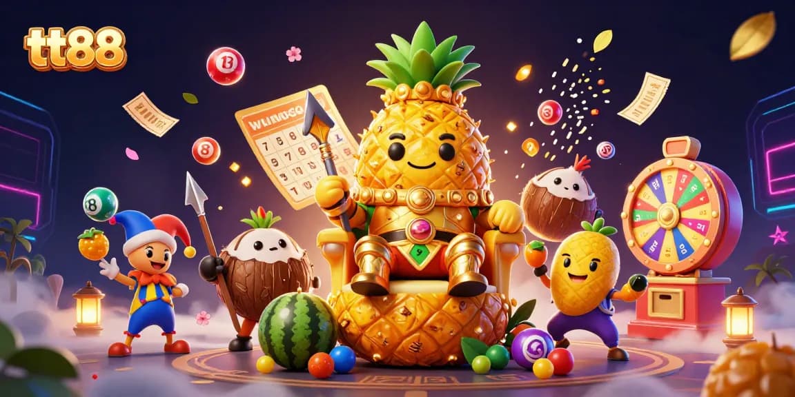 Experience thrilling moments with tt88 as the golden pineapple king rules the vibrant casino scene.