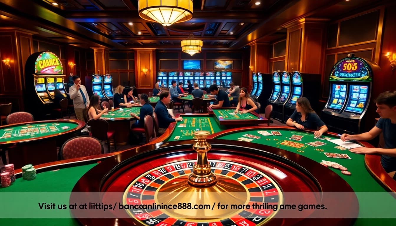 Experience the thrill of casino gaming at https://bancaonline88.com/ with vibrant tables, exciting roulette, and engaging players.