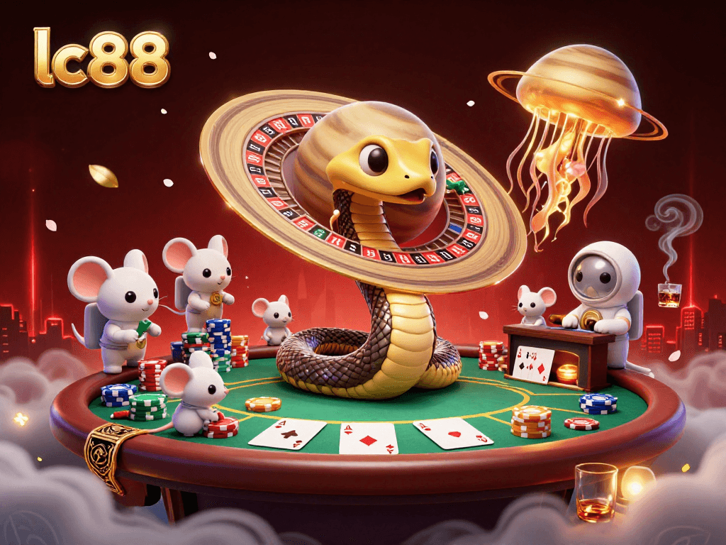 Place bets on the vibrant lc88 roulette scene as cosmic characters come alive in a 3D casino.