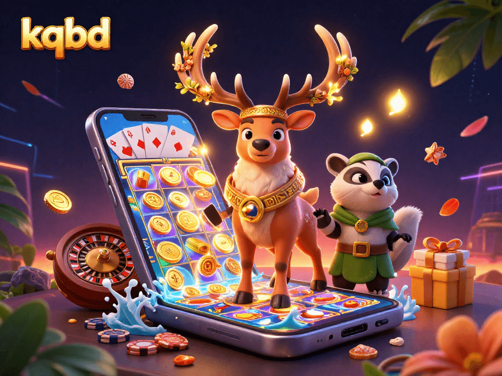 Engage with kqbd results and experience real-time betting insights in a vibrant casino-style illustration.