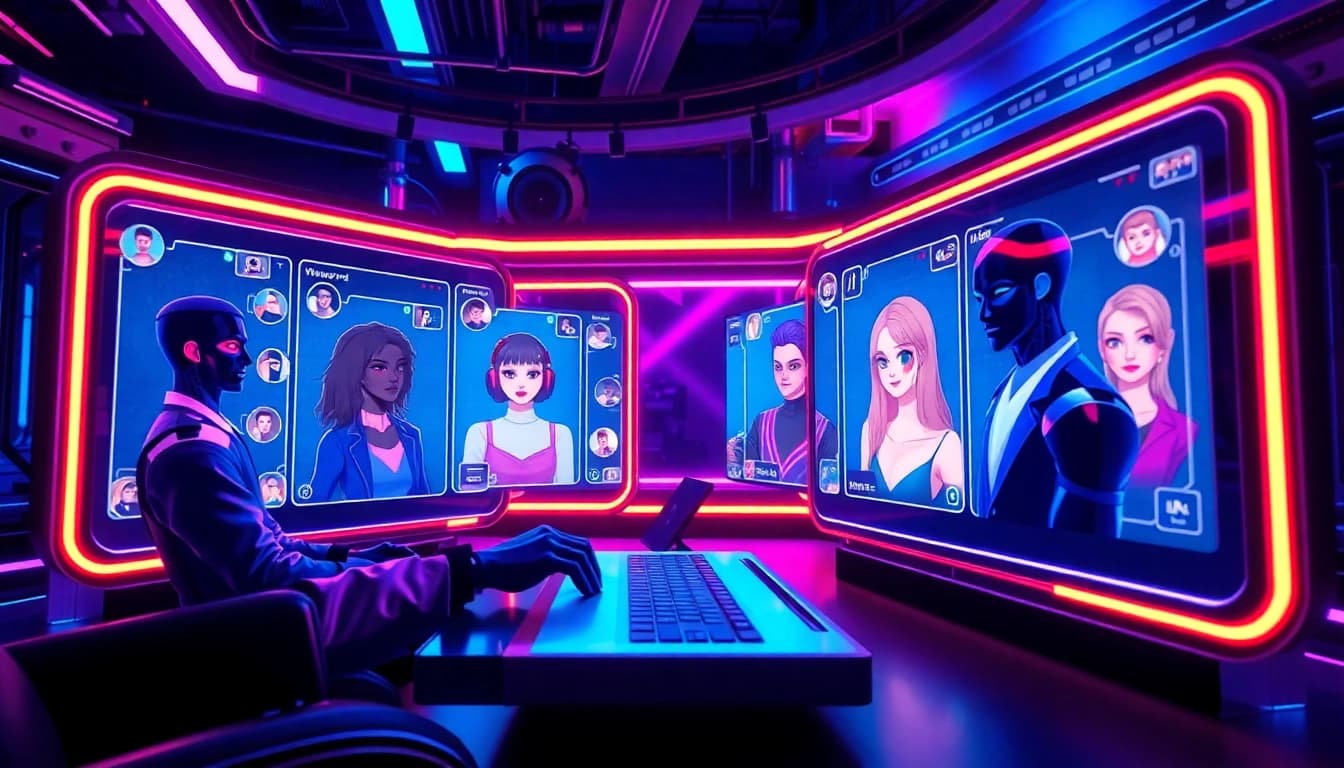 Discovering the best nsfw ai chatbots in a vibrant digital interaction.