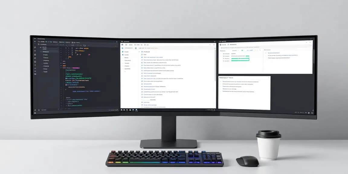 GO8 platform showcased in a sleek tech workspace, highlighting software development and cybersecurity features for digital platforms.