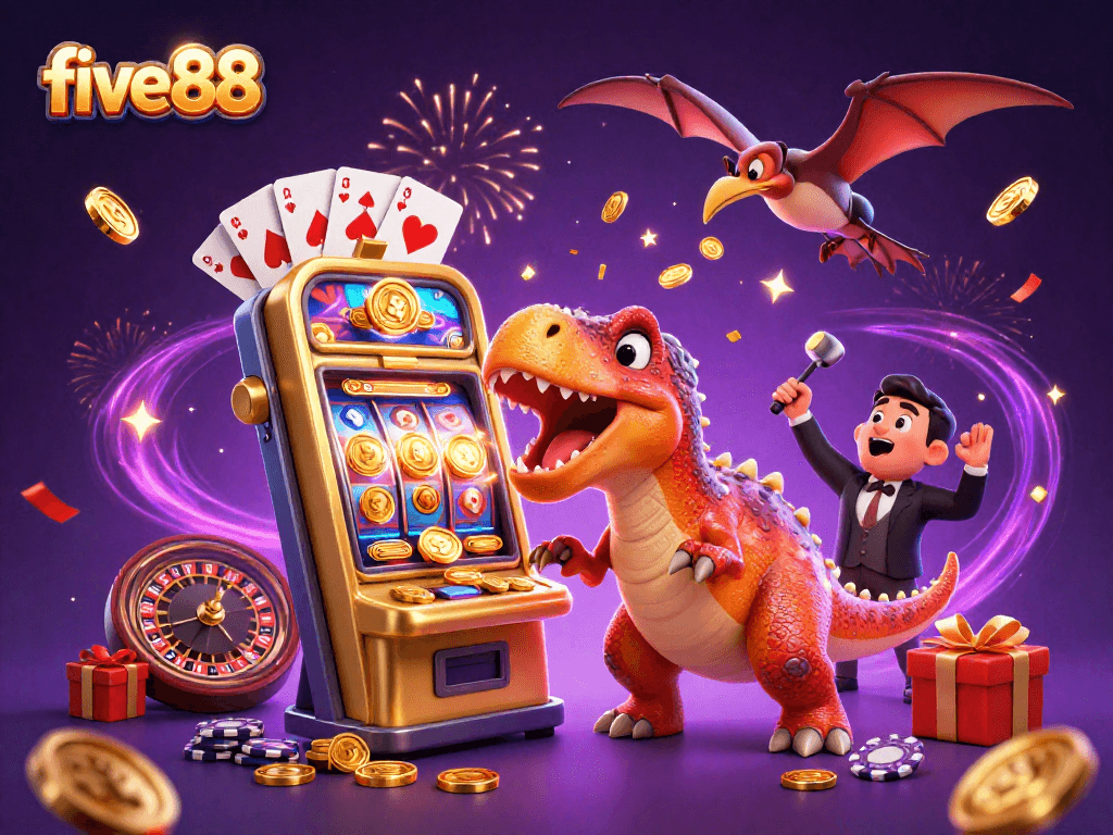 Experience thrilling five88 casino action with vibrant games and colorful jackpots!