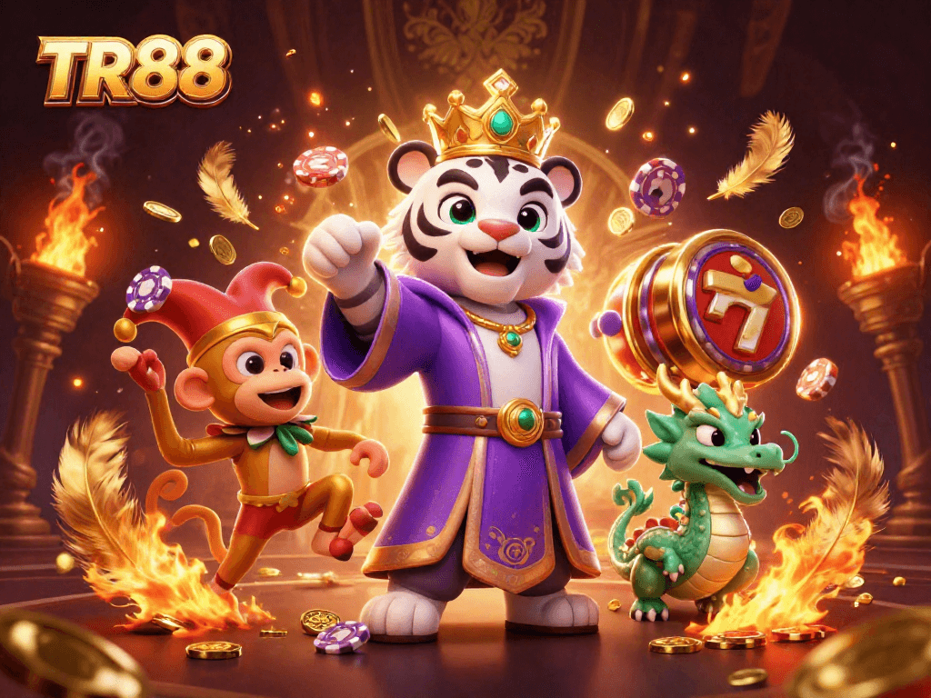 Engage with TR88 for thrilling slot games and immersive casino experiences featuring vibrant characters.