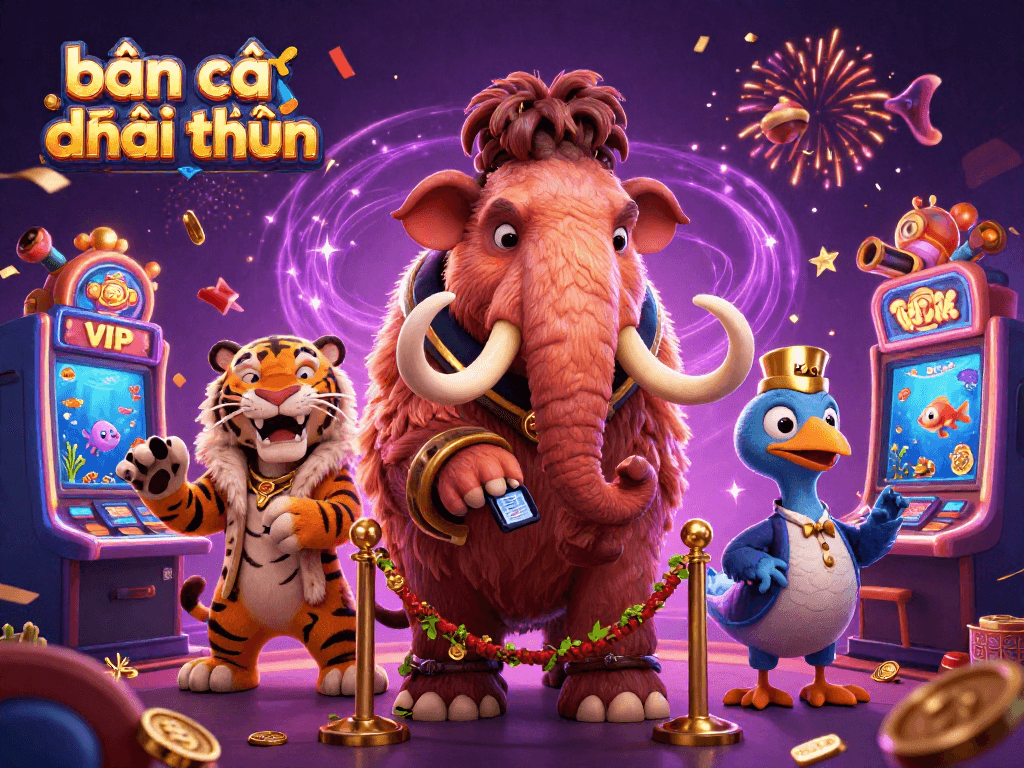 Bắn cá đổi thưởng scene with vibrant underwater elements and colorful fish cannon elements, captivating casual gamers