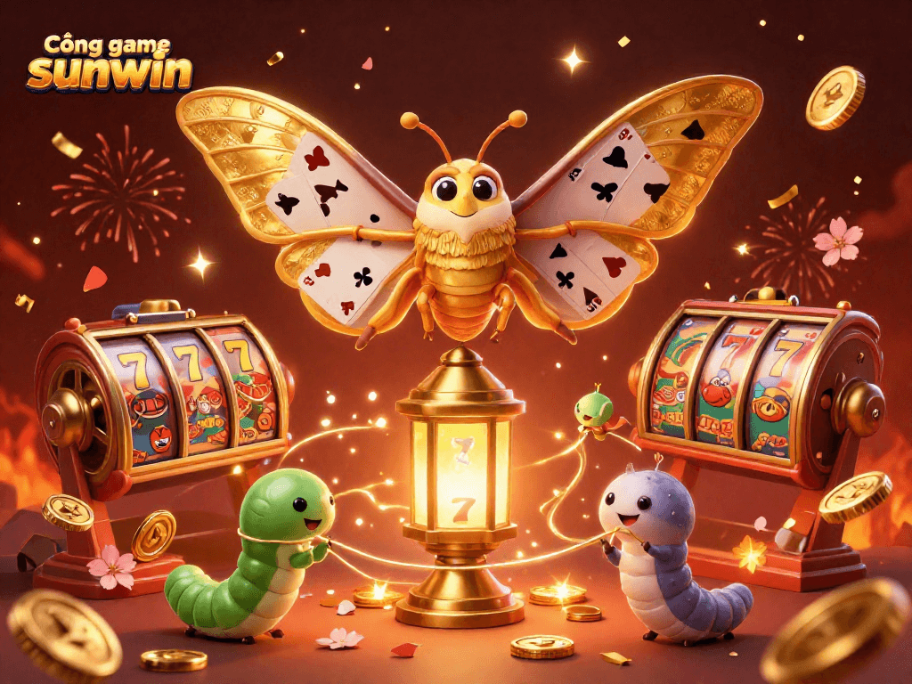 Engage in thrilling gameplay at Cổng game sunwin with vibrant 3D visuals, spinning slots, and dazzling celebrations.