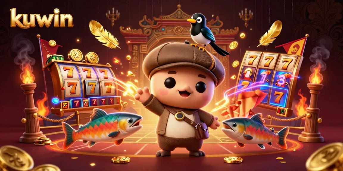 Join the excitement with kuwin's vibrant slot reels and dynamic gaming elements!