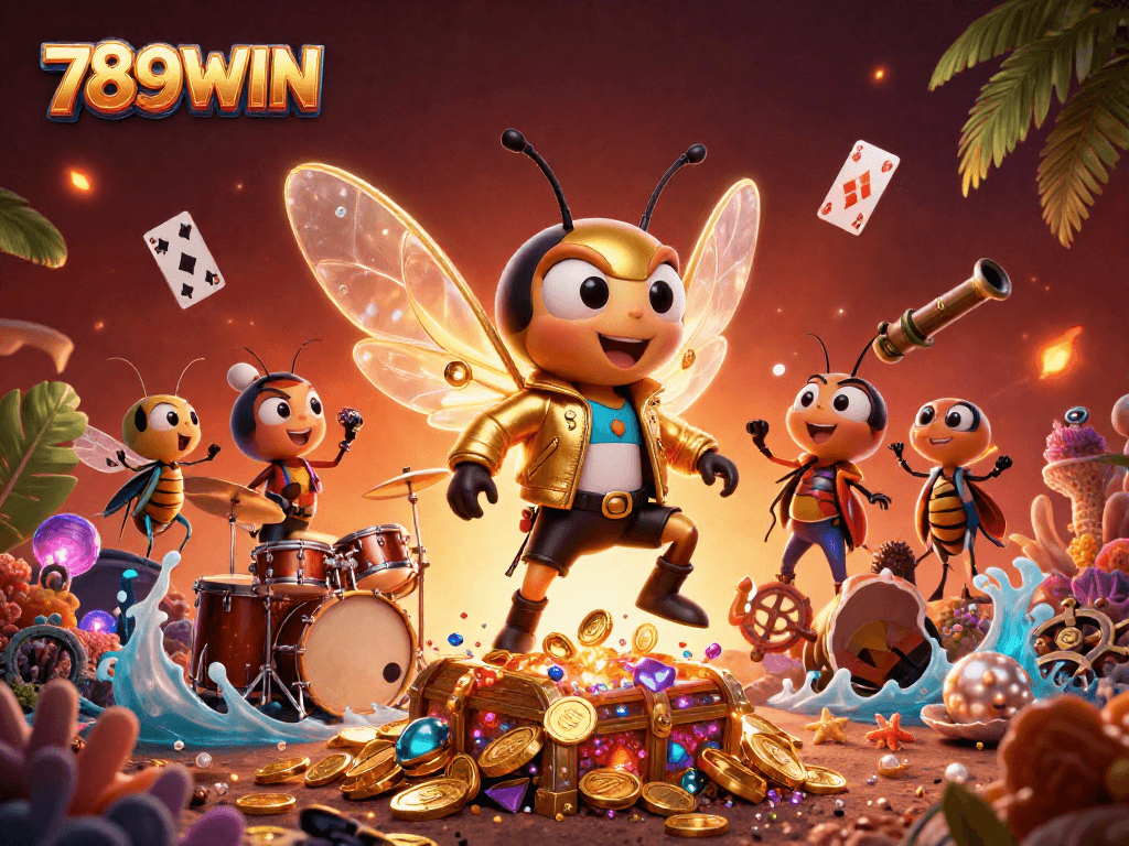 Experience thrilling moments at 789WIN with vibrant characters and dynamic casino elements.