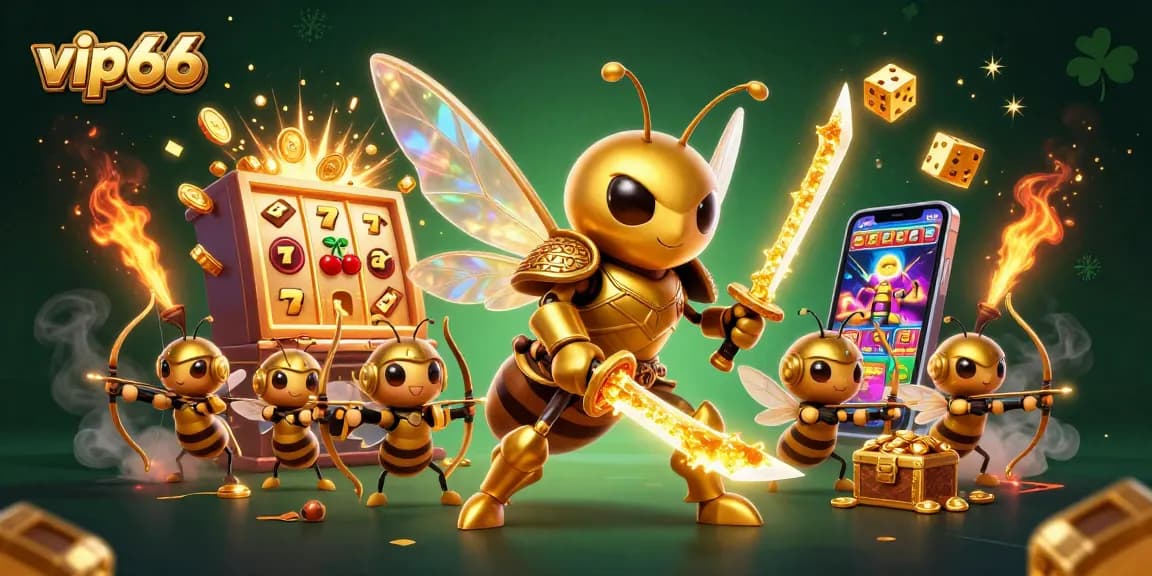 Enjoy thrilling moments with vip66 as the golden hornet and bee archers spin jackpots and scatter wins.