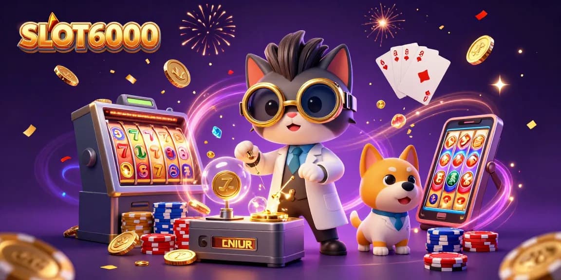 SLOT6000 engages players with a thrilling 3D slot experience featuring vibrant slots and lively game elements.