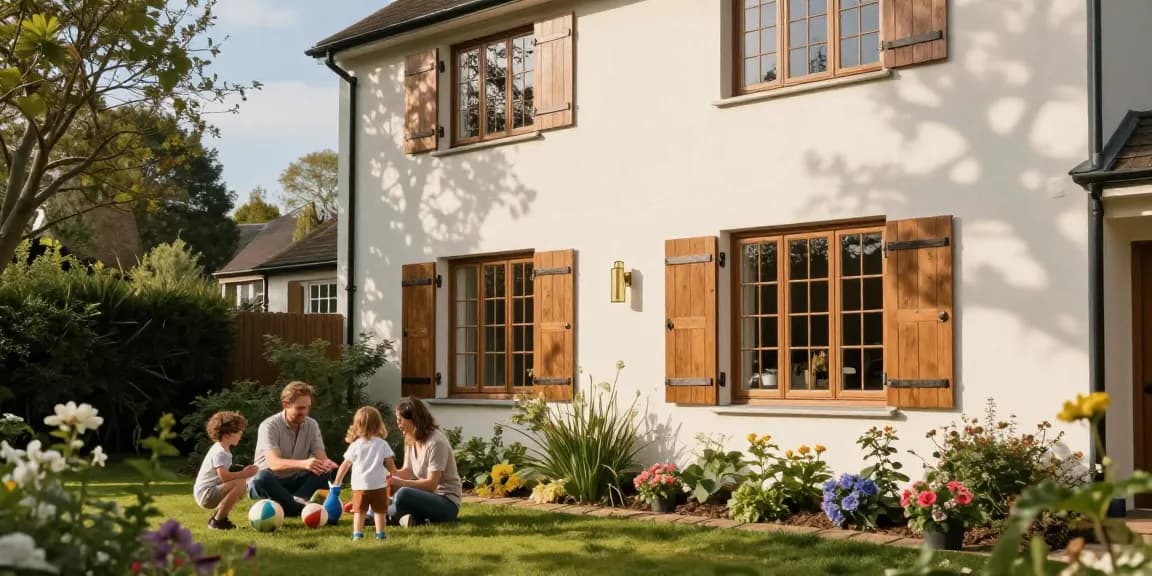 Showcasing Hardwood Casement Windows and Doors West Hampstead London NW3 in a sunny home setting with traditional brass fittings.