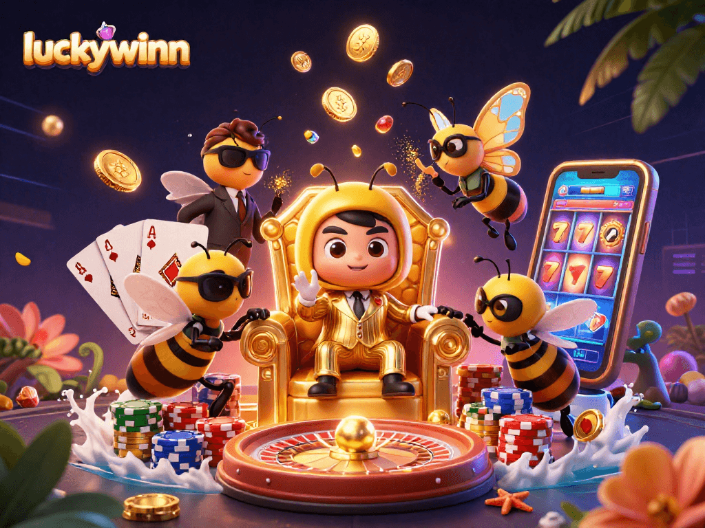 Experience thrilling luck at luckywinn with dynamic jewels, 3D characters, and casino excitement!
