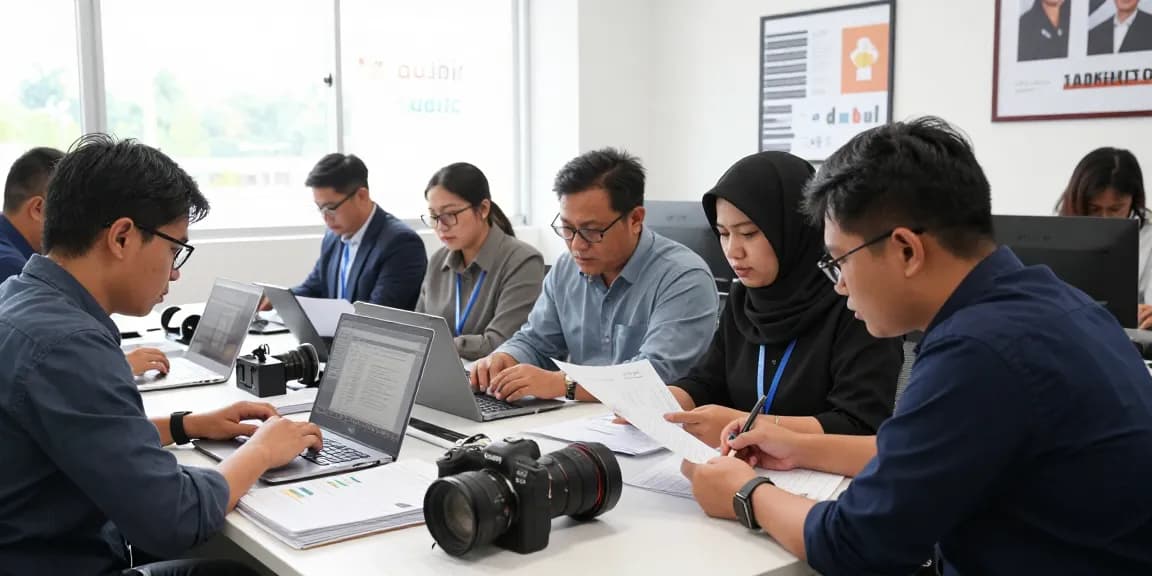 Forensic auditing team collaborating effectively at aafikotatangerangselatan.org