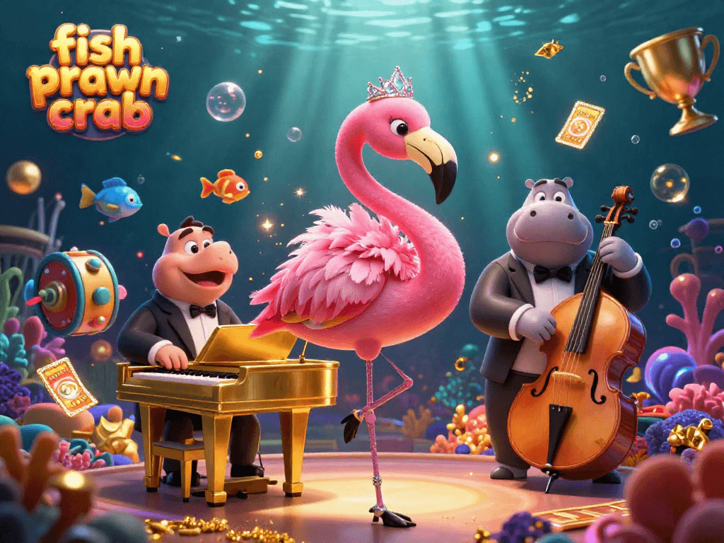 Engage in the thrilling world of fish prawn crab at a vibrant casino underwater scene filled with dynamic game elements.
