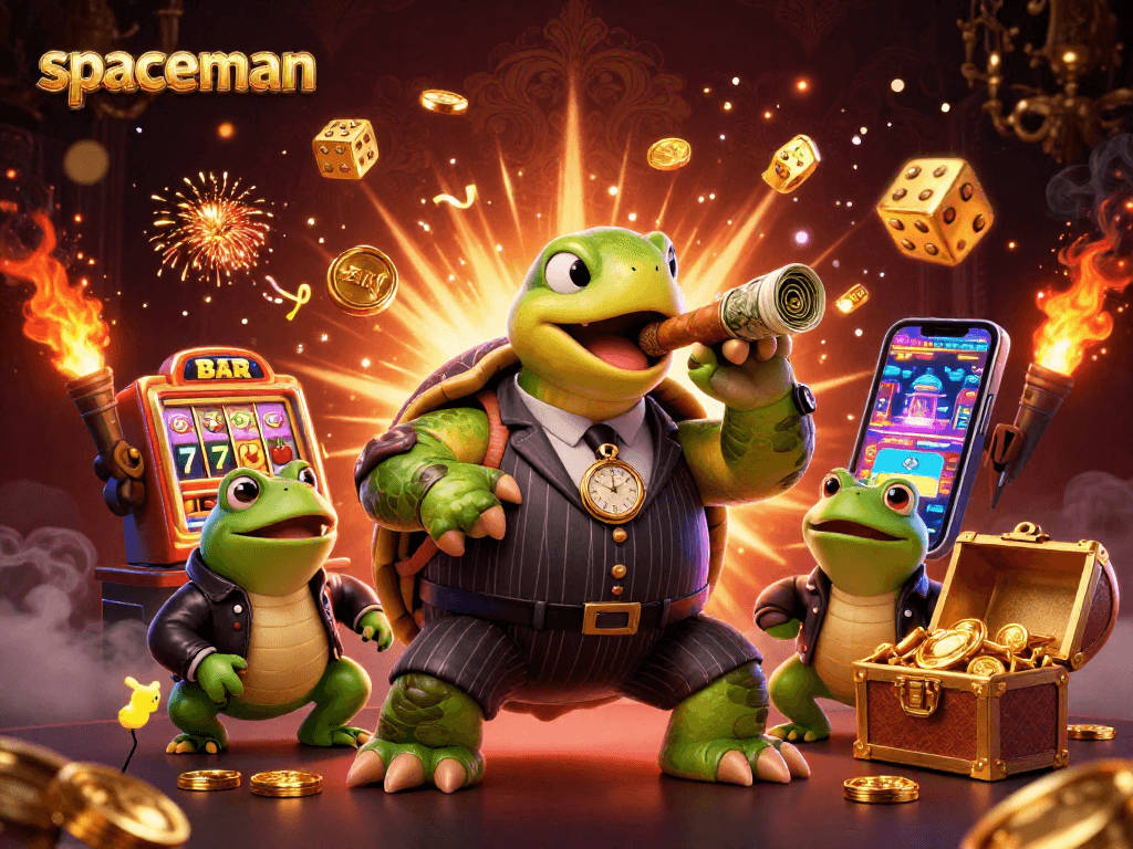 Spaceman wins big at the casino with golden treasures and dynamic gameplay!