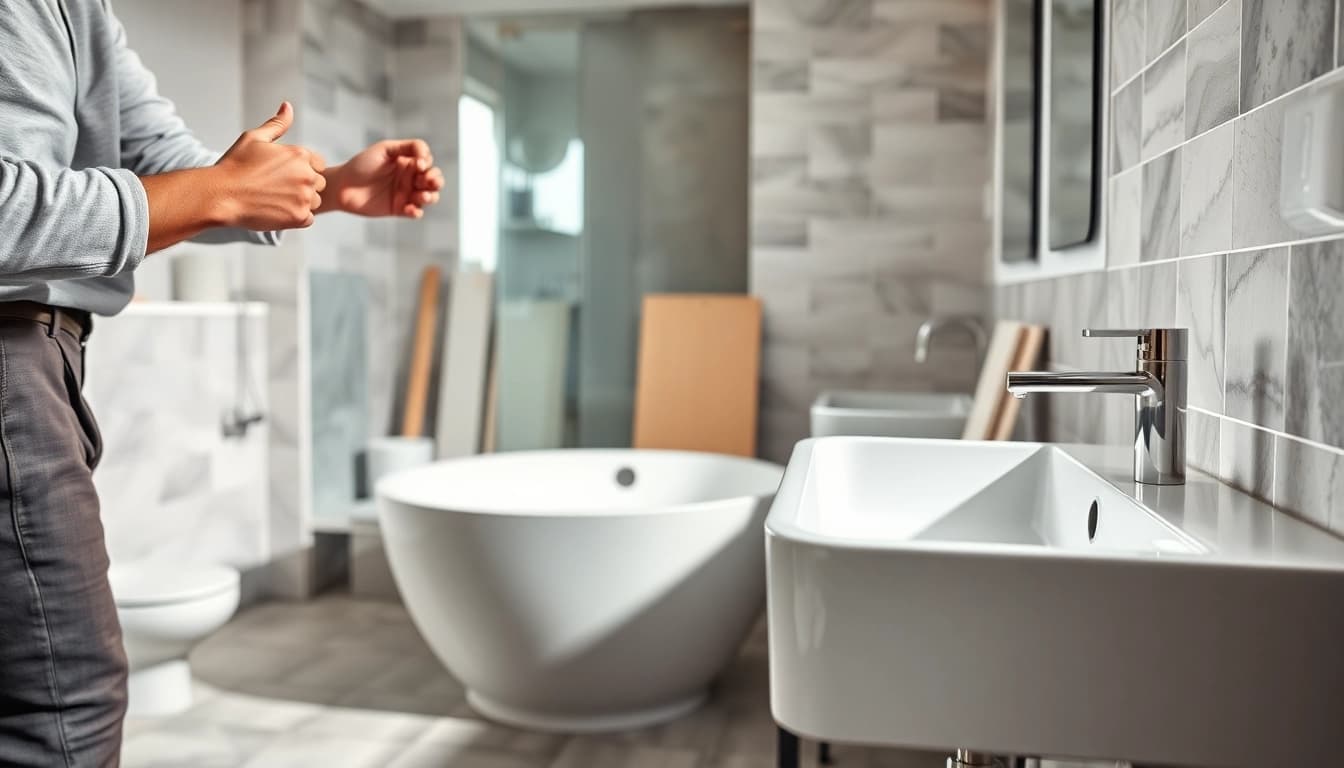 Expert bathroom installation manchester showcasing elegant fixtures and skilled craftsmanship in a modern home.