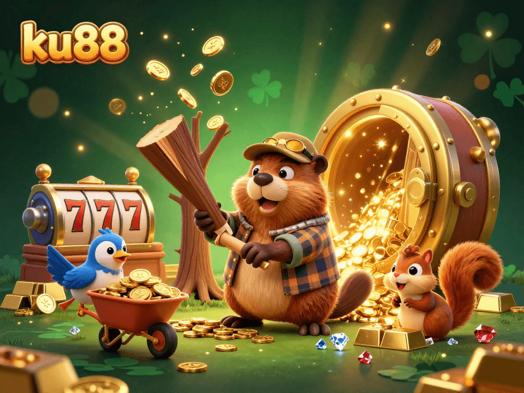 Experience the excitement of ku88 with lucky slots, gold coins, and playful characters!