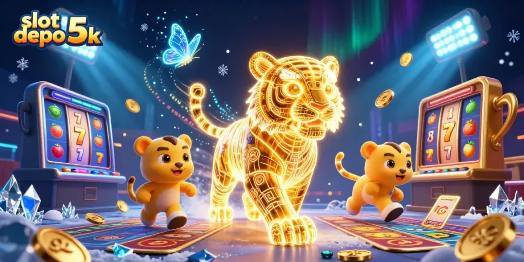 Experience thrilling gameplay with slot depo 5k in a vibrant digital casino bursting with energy.