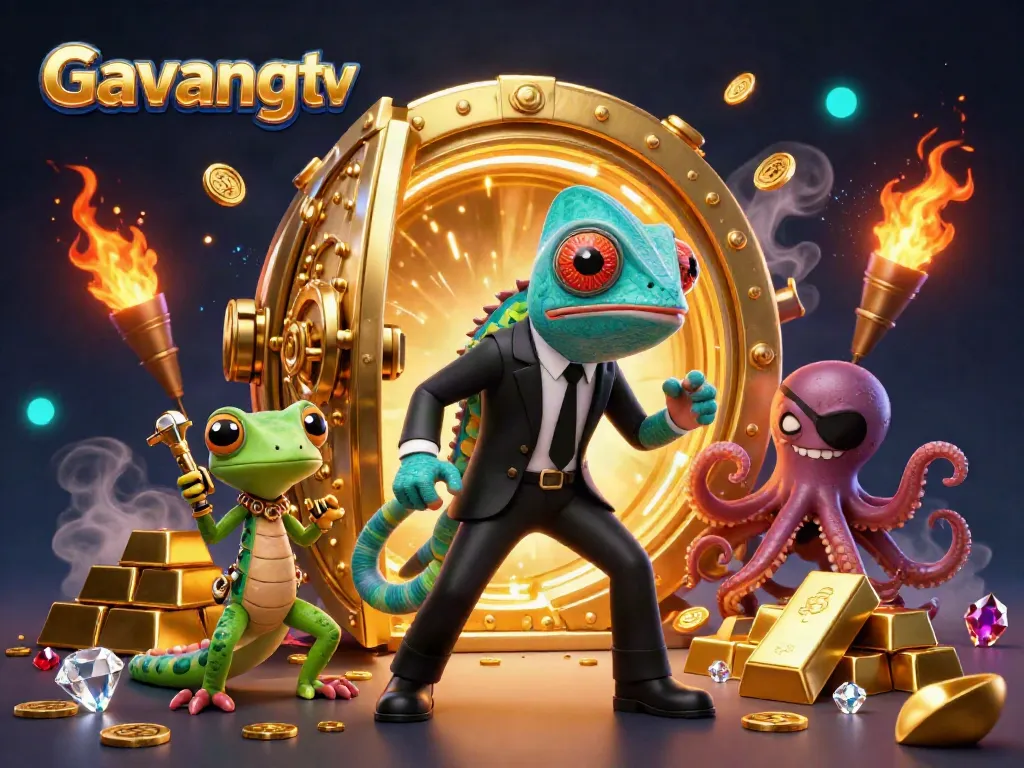 Engage with Gavangtv's thrilling world of gambling through this dynamic illustration bringing excitement and action to life.