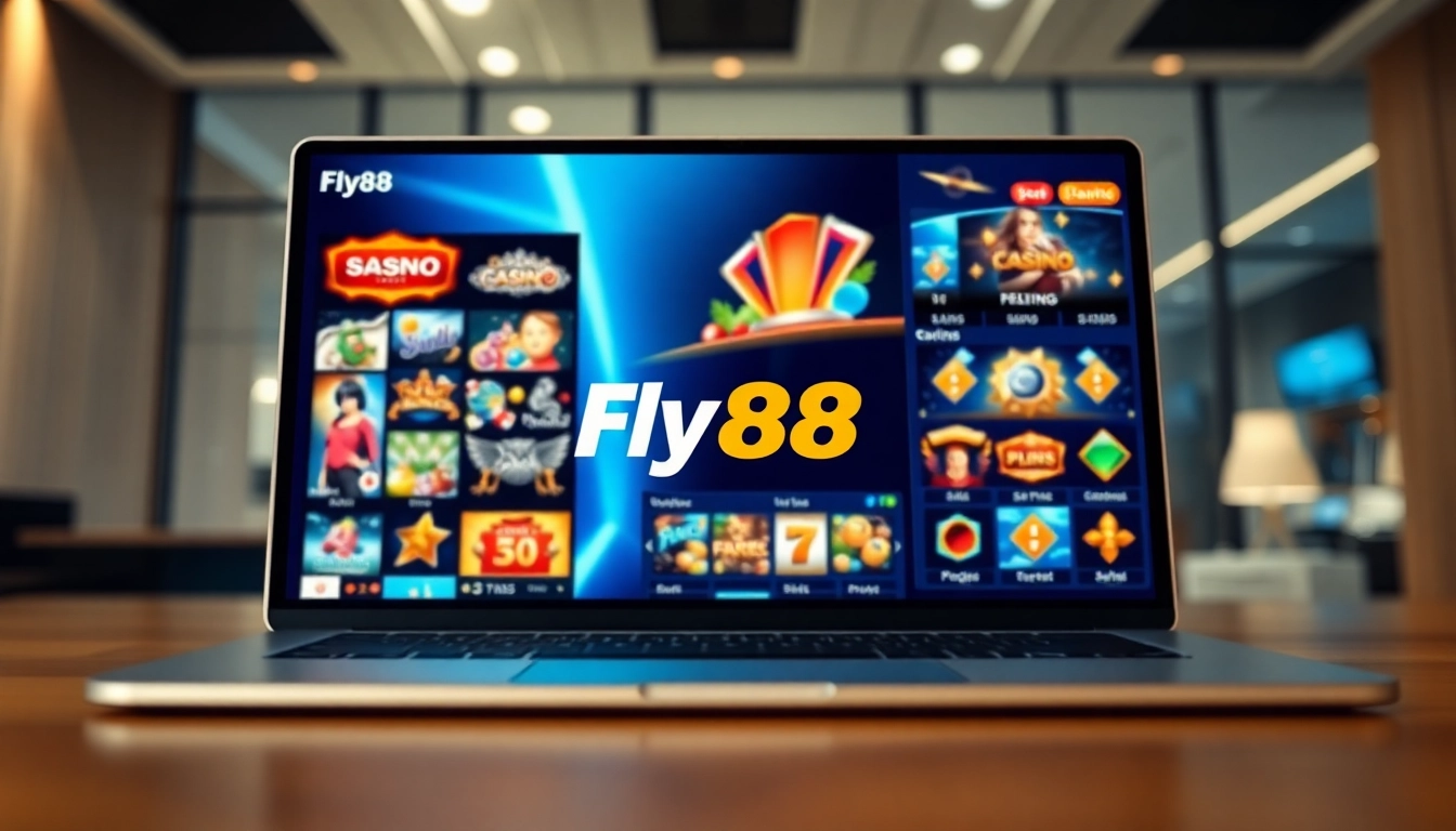 Engaging interface for fly88 showcasing vibrant casino games and user-friendly design.