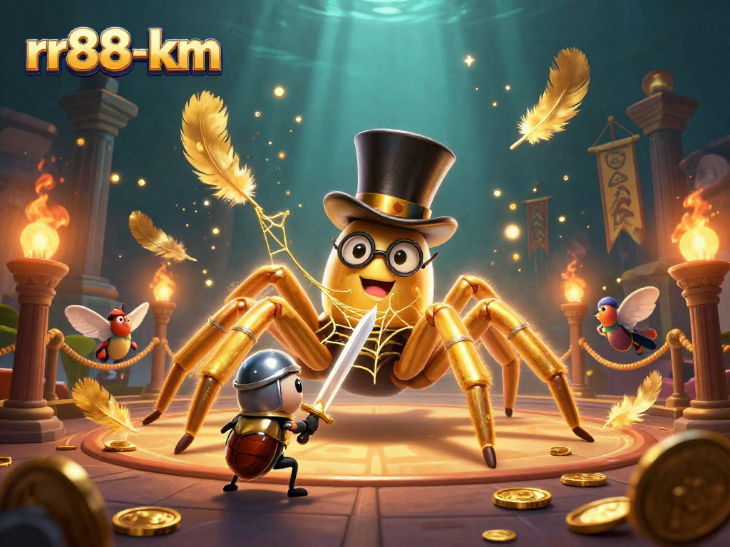 Experience winning thrills with rr88-km as a giant golden tarantula weaves exciting casino magic.