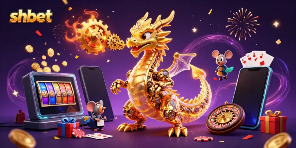 Experience exhilarating wins with shbet's vibrant casino scene featuring animated gaming elements.