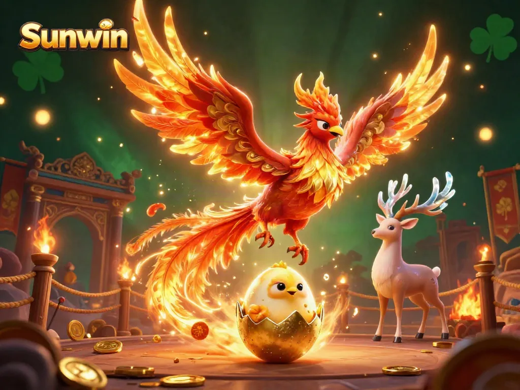 Engage in exciting gameplay at Sunwin, featuring vibrant casino elements and dynamic characters.