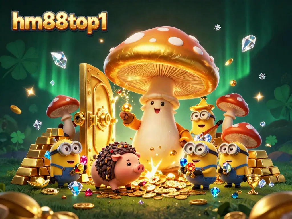 Engage with the magic of winning at hm88top1, featuring vibrant characters and treasure-filled scenes that elevate your gaming experience.