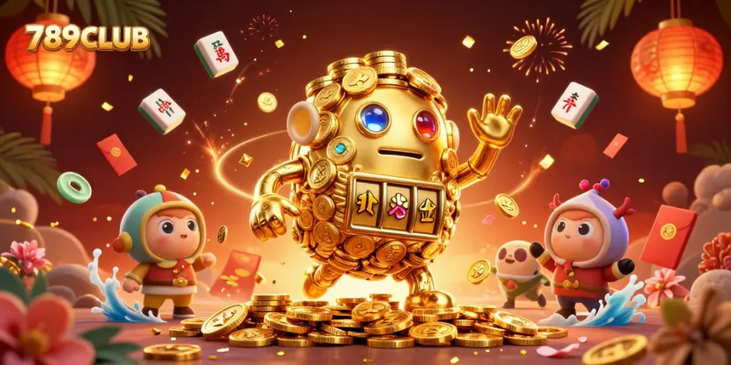 Experience thrilling gameplay with 789CLUB's dynamic casino atmosphere featuring ancient golden golem.