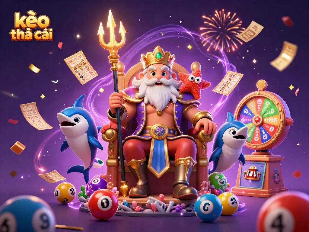 Win with kèo nhà cái through dynamic action and colorful elements in a vibrant 3D scene.