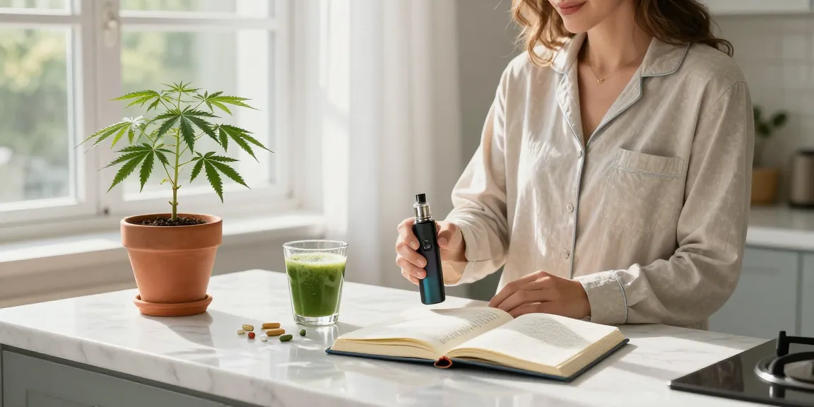 How To Vape safely with high-quality CBD oils in a serene morning wellness routine.