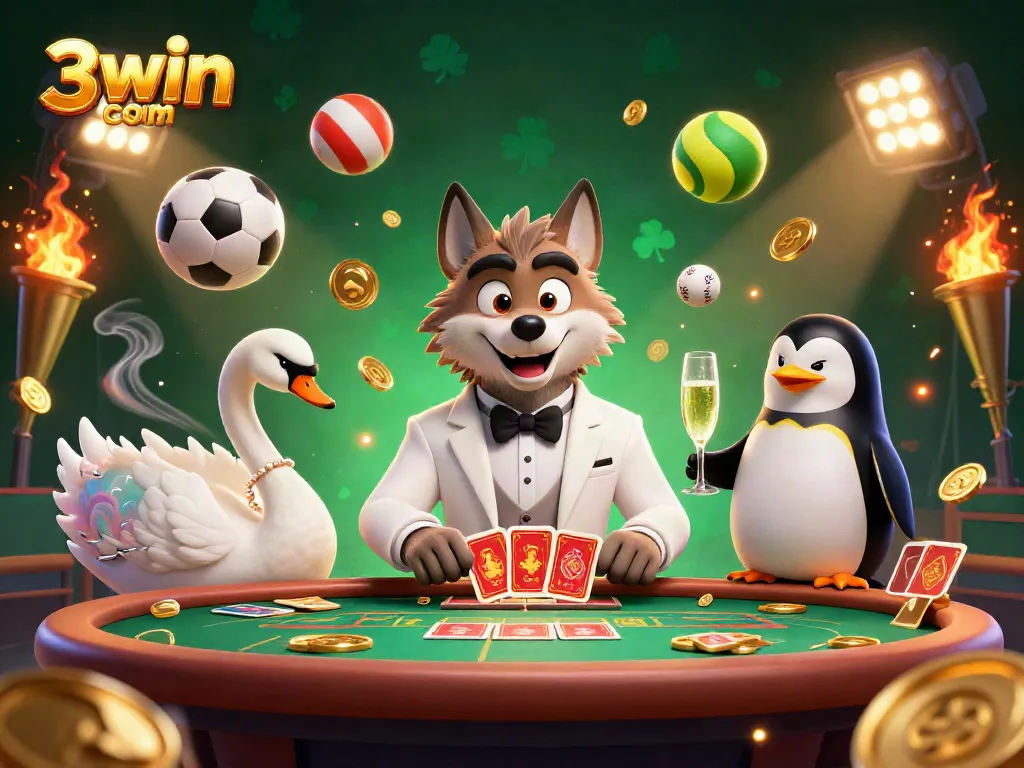 Experience thrilling gameplay at 3win com with elegant casino characters in a dynamic setting.