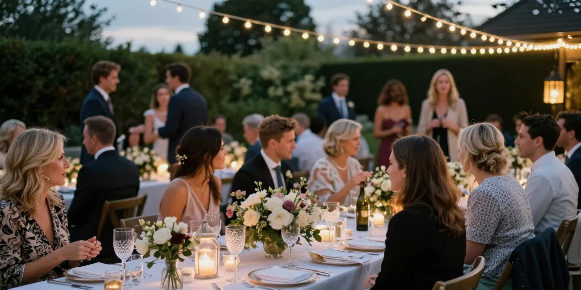 Outdoor wedding reception featuring elegant marquee setup by casablancahire.co.uk, showcasing refined decor and joyous guests.