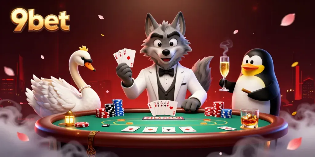 Experience thrilling gameplay at 9bet with a vivid baccarat scene showcasing charm and elegance.
