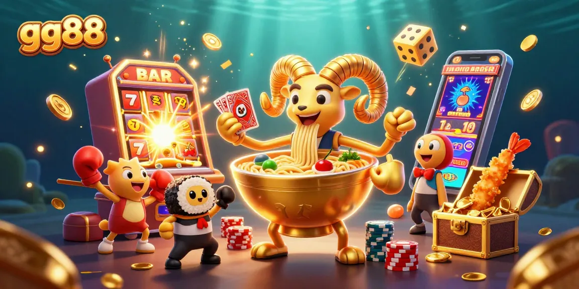 Experience winning strategies at gg88 with vibrant casino-themed characters and dynamic gaming elements.