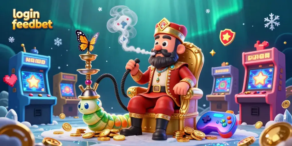 Experience the thrill of winning with a vibrant "login feedbet" casino scene featuring slot machines and exciting game elements.