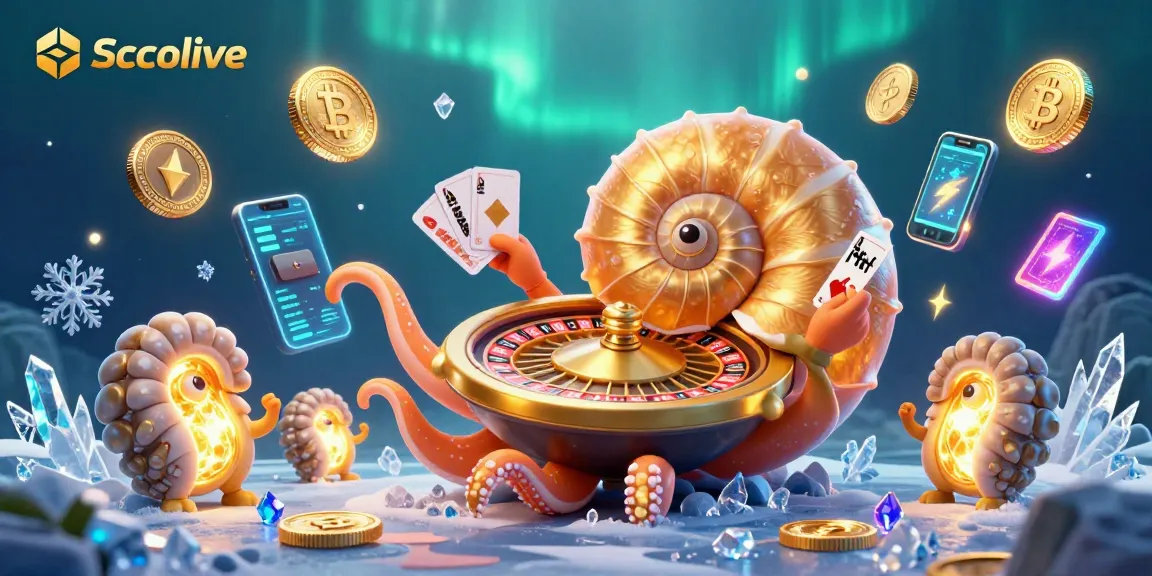 Socolive enhances your gaming with a vibrant 3D illustration of a giant nautilus roulette wheel.