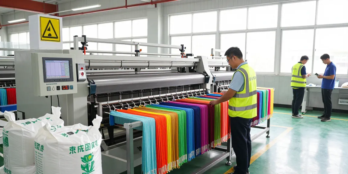 Jiefa Lignosulfonate enhancing dye dispersion in vibrant textile operations.