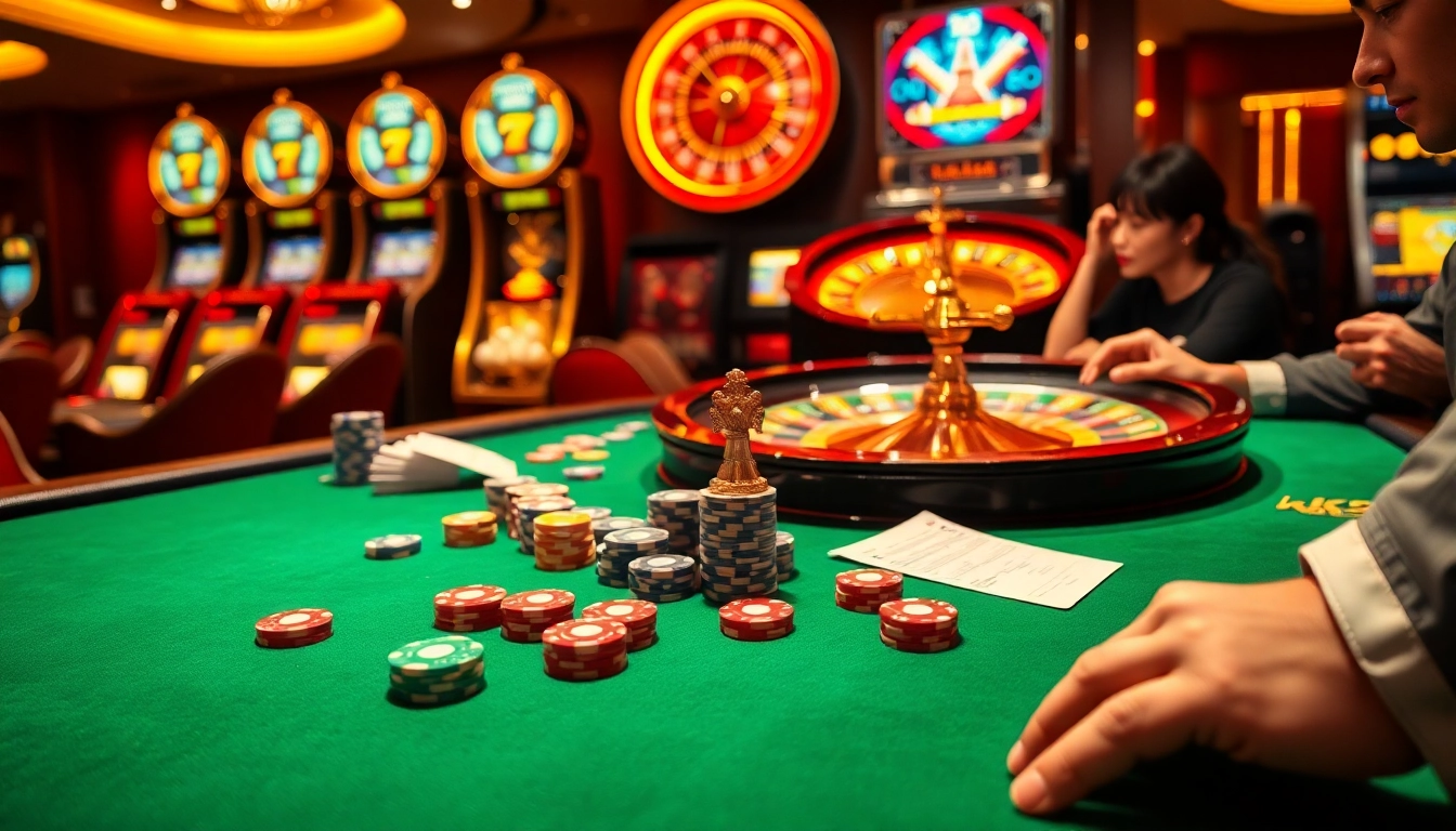 Experience the excitement of KK55 at a high-stakes casino with engaging card and poker gameplay.
