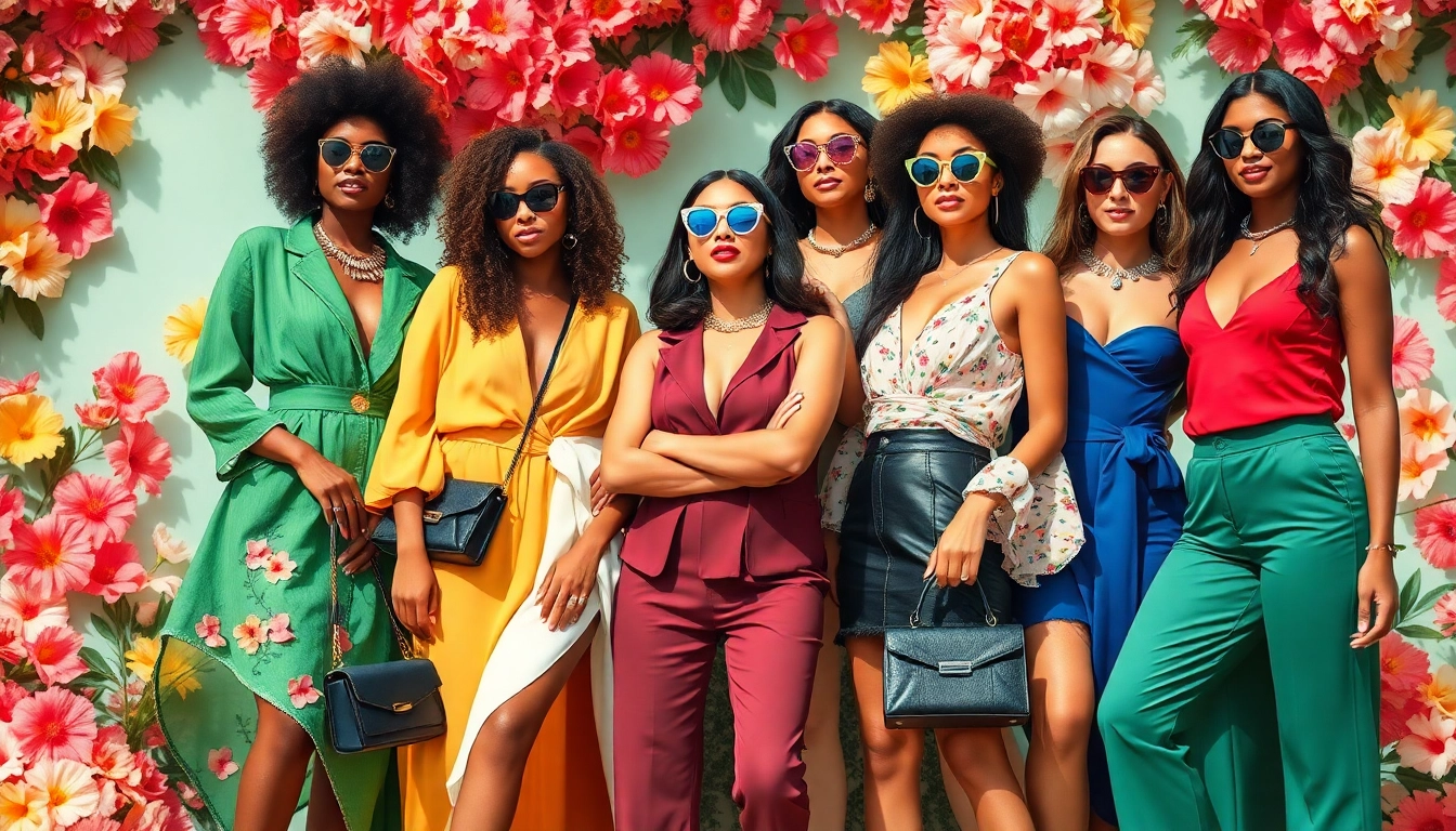 Explore the essence of Women Fashion with diverse styles and empowering women in a vibrant setting.