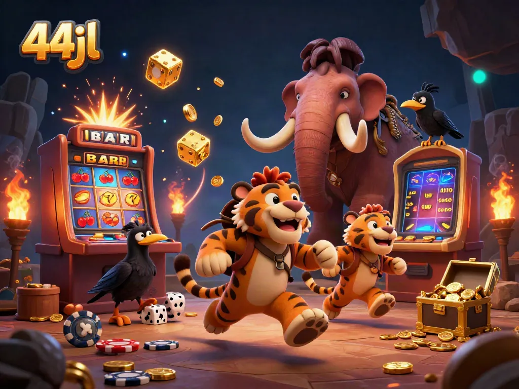 Experience thrilling gameplay at 44jl casino with vibrant 3D graphic illustrations of exciting games.