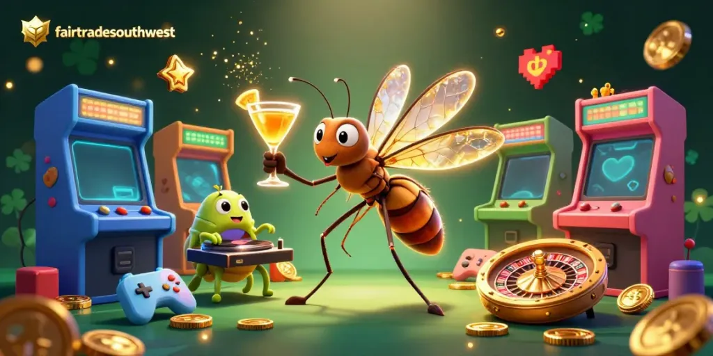 Experience lively casino thrills with fairtradesouthwest featuring vibrant characters and dynamic gaming elements.