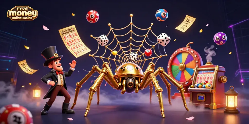 Experience thrilling gameplay at a real money online casino with dynamic lottery and gaming elements.