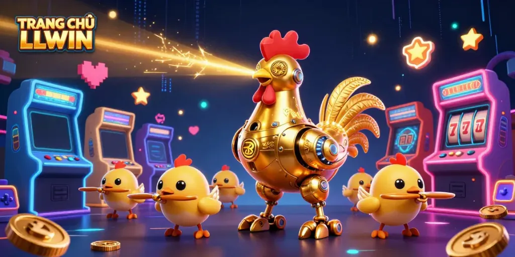 Experience the excitement of TRANG CHỦ LLWIN with animated characters and dynamic game elements.