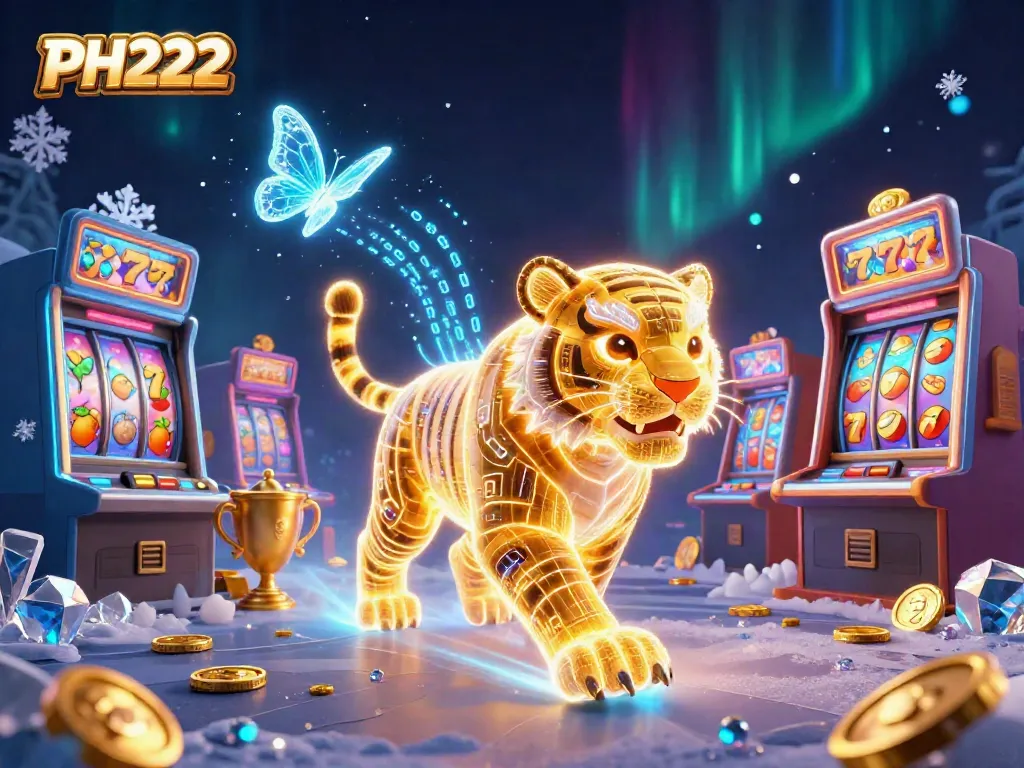Engage in thrilling gaming action at PH222 with a vibrant 3D casino scene.